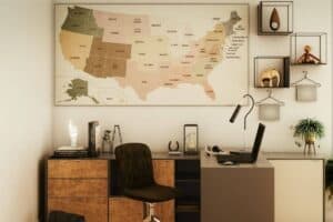 53 Easy Home Office Wall Decor Ideas - Restore Decor &amp; More