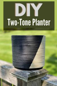 DIY Two-Tone Planter