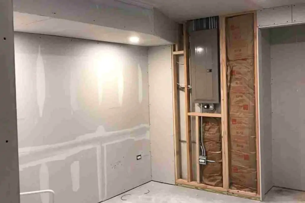 hide electrical panel finished basement