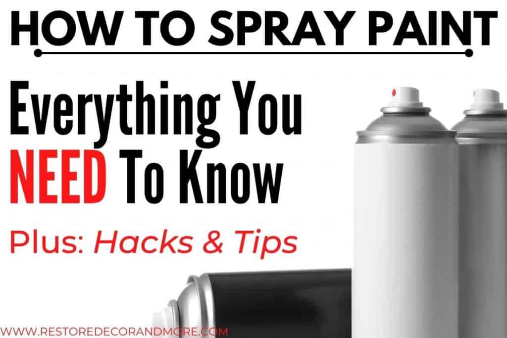 How to spray paint