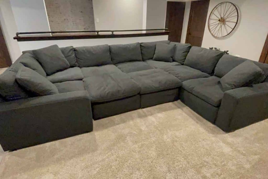 charcoal pit couch savesto Ashley furniture