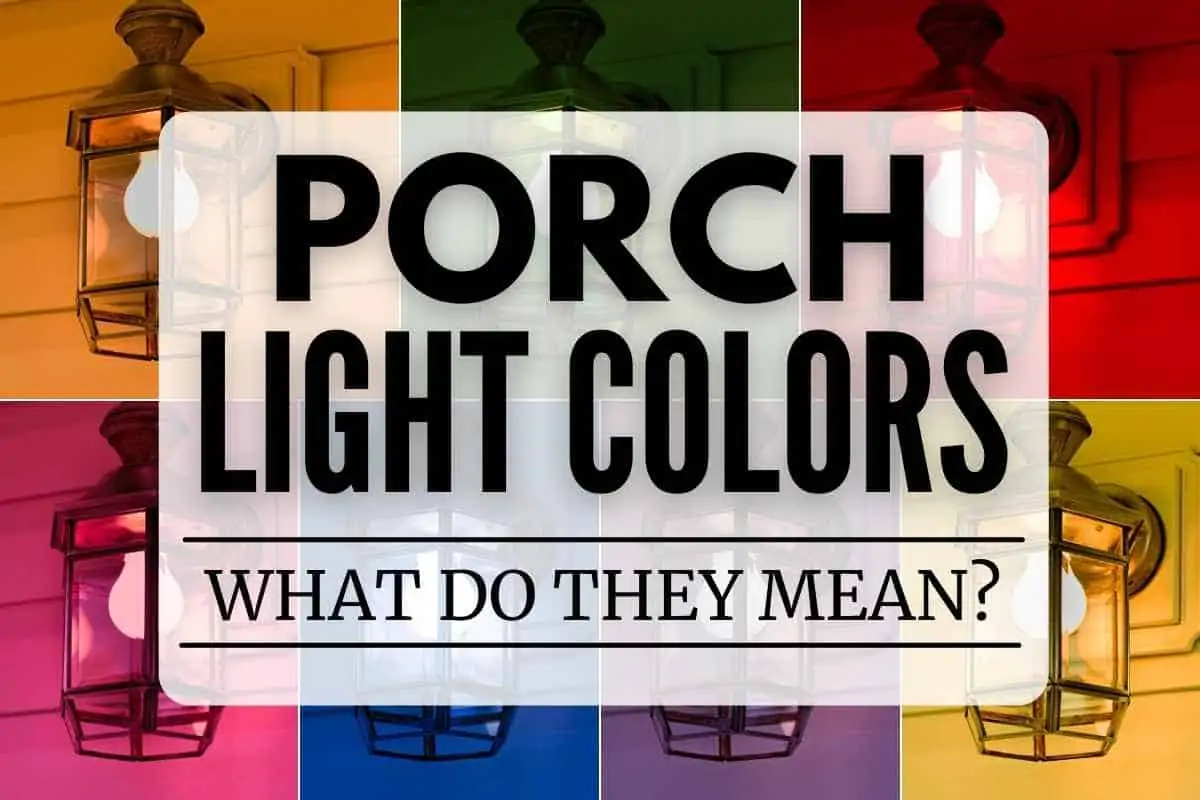 colored porch light