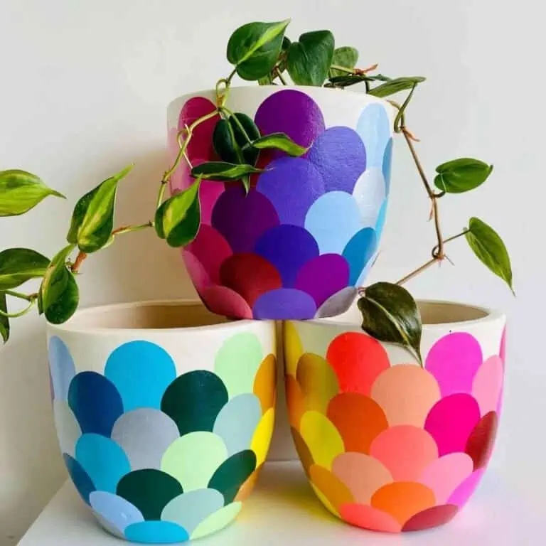 50 Stunning Pot Painting Ideas Designs For 2025 Restore Decor More Colorful Flower Pots 1 768x768