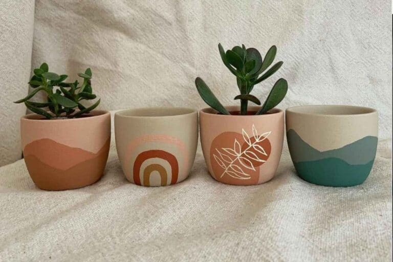 Hand Painted Painted Flower Pots Boho 768x512 