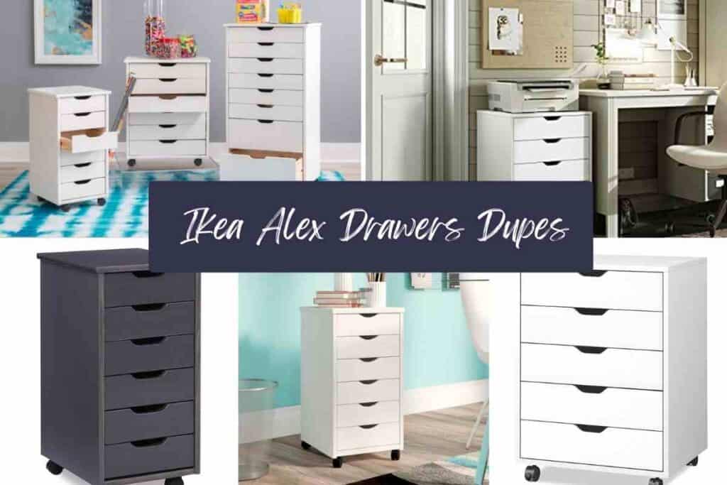 7 different Ikea Alex drawers dupe alternatives