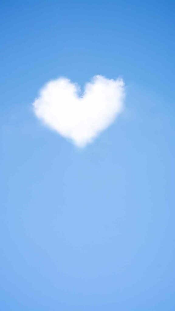 aesthetic cloud wallpaper heart cloud
