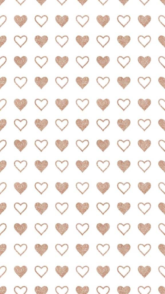 rose gold cute wallpaper solid hearts and heart outline patterns