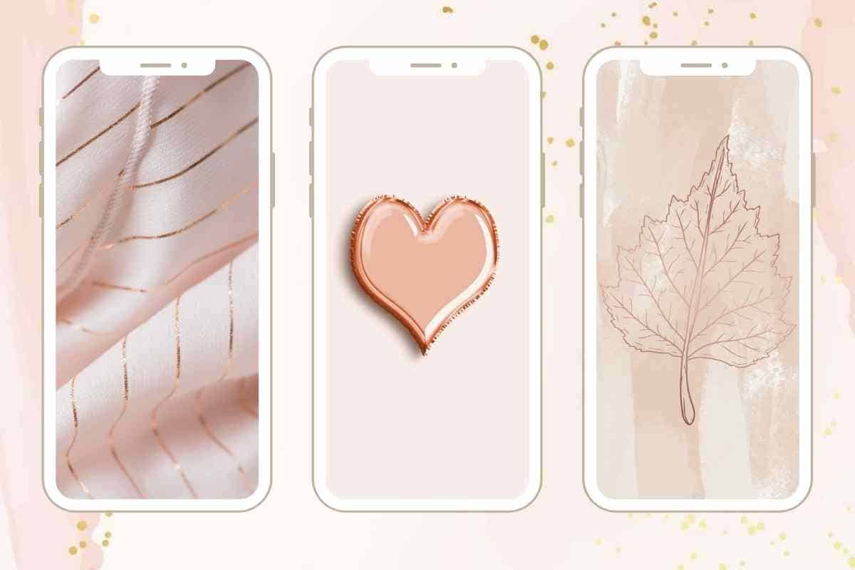 Rose Gold Marble Phone Wallpaper iPhone Wallpaper Android 