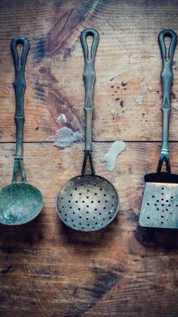 vintage aesthetic wallpaper iPhone old kitchen utensils
