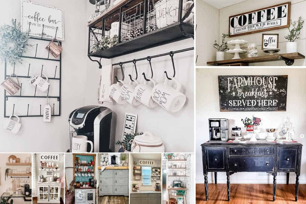 coffee bar ideas for living room