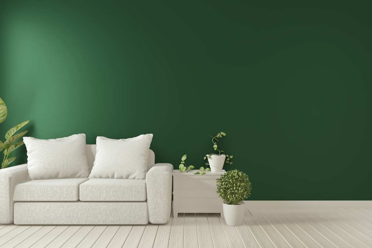 Forest Green With White