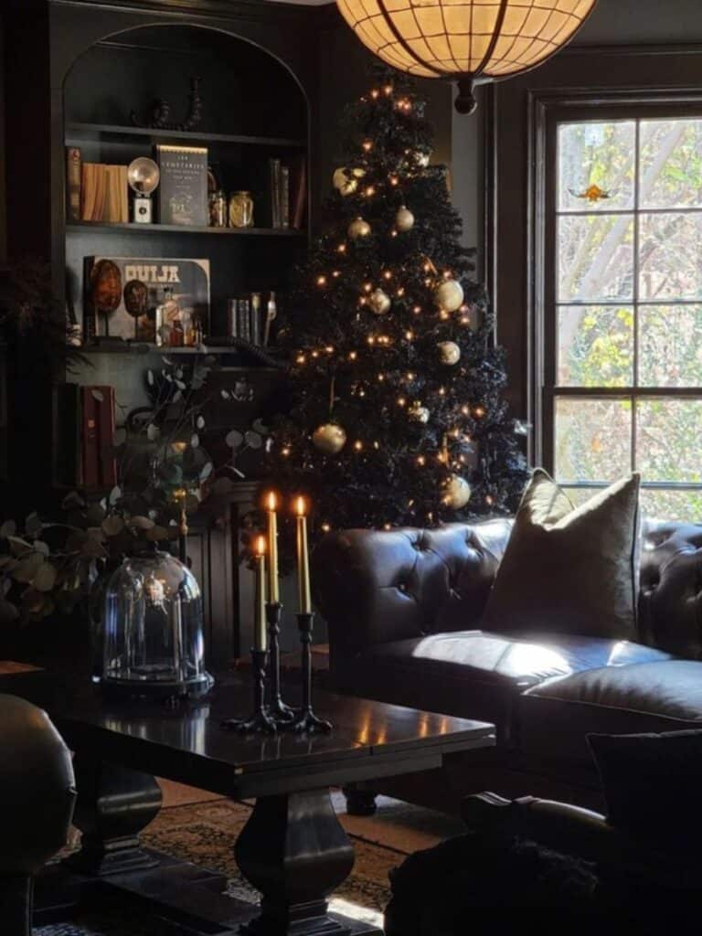 Make a Statement with These Striking Black Christmas Trees