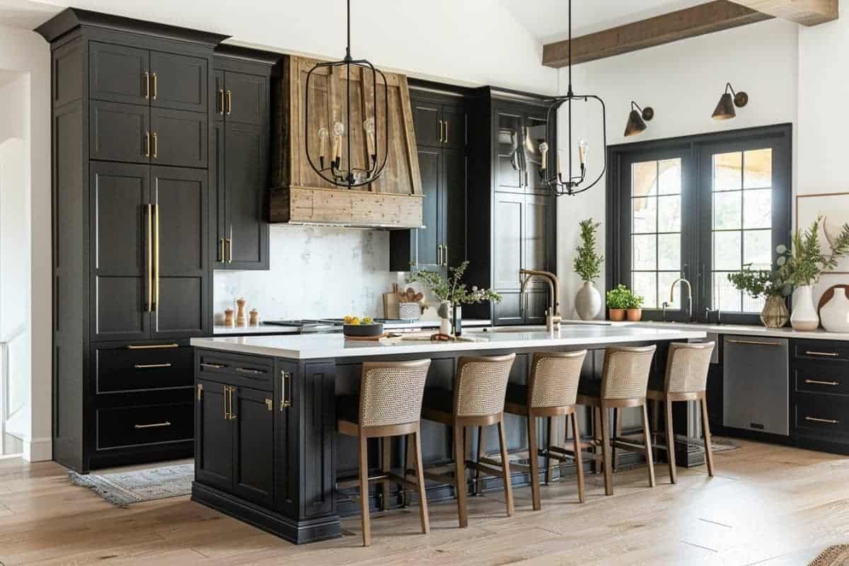 50+ Jaw-Dropping Black Kitchen Cabinet Designs You Need to See ...