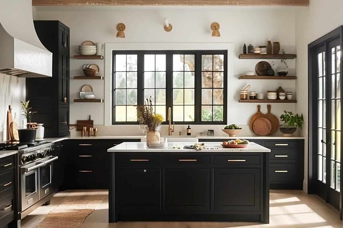50+ Jaw-Dropping Black Kitchen Cabinet Designs You Need to See ...