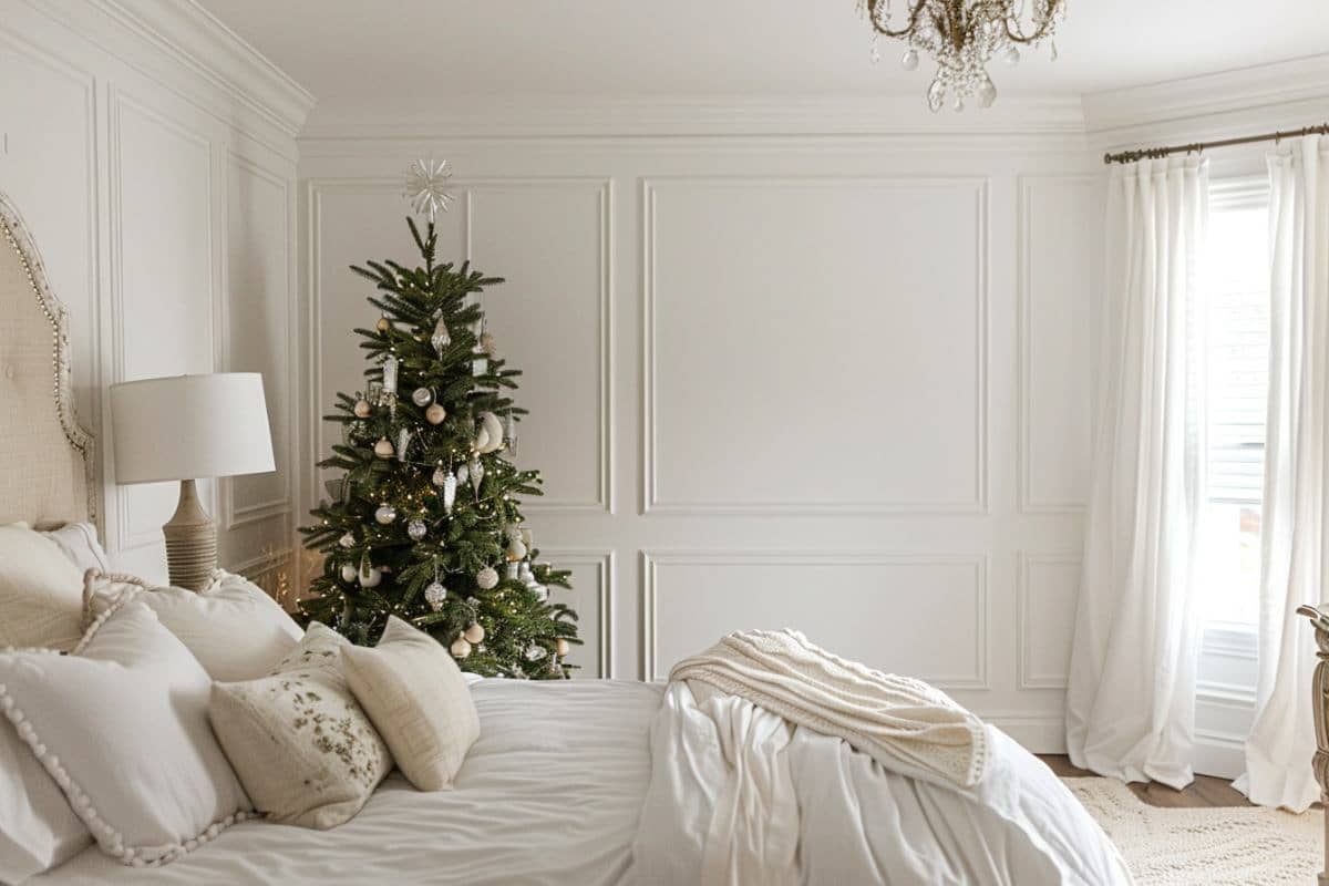30+ Cozy Farmhouse Christmas Bedrooms! - Restore Decor & More