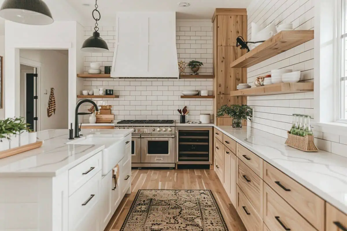 20 Dreamy White Kitchens With White Oak Cabinets That Will Make You Want to Remodel ASAP ...