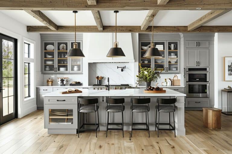 40+ Gorgeous Light Gray Kitchen Cabinets - Restore Decor & More