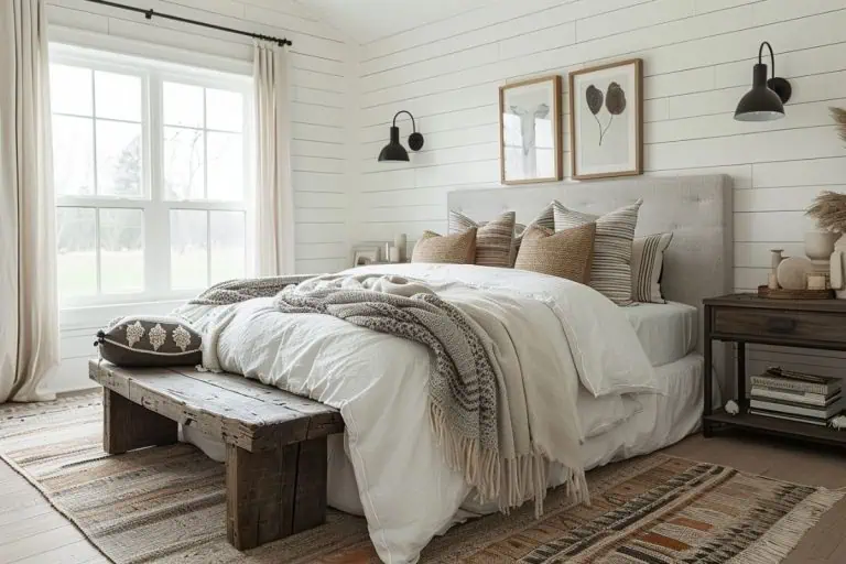 50+ Inspiring Modern Farmhouse Bedroom Ideas You'll Love! - Restore ...