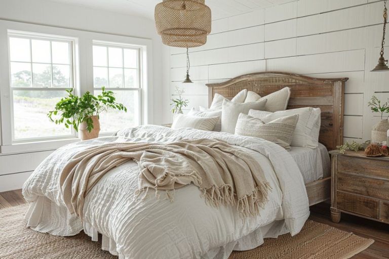 50+ Inspiring Modern Farmhouse Bedroom Ideas You'll Love! - Restore ...