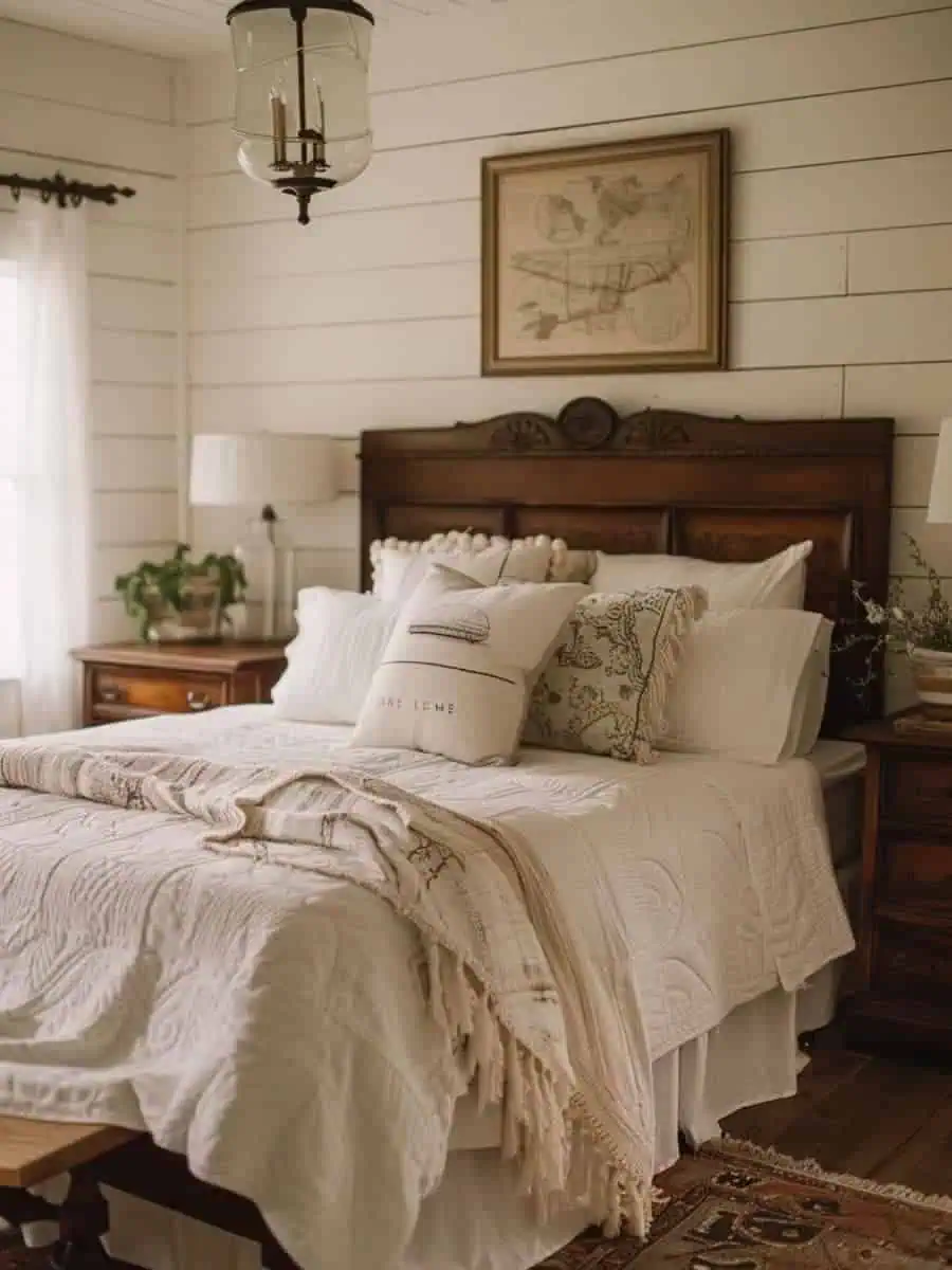 Over 50 Vintage Farmhouse Bedroom Designs to Love - Restore Decor & More