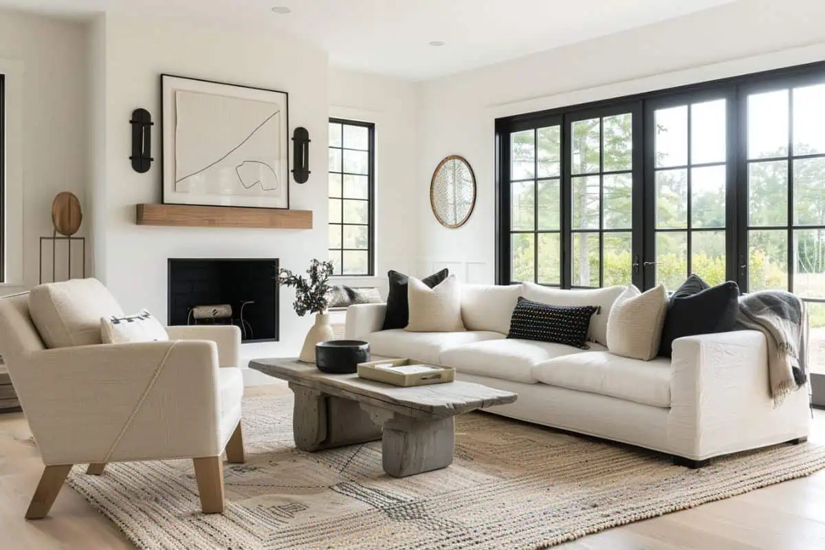 Check Out These 40+ Gorgeous Black & Neutral Living Room Ideas ...