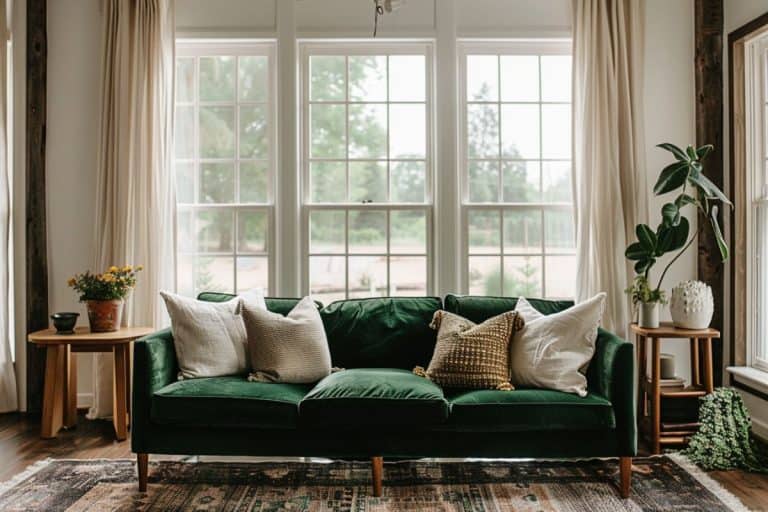 35 Stunning Living Rooms with Green Couches - Restore Decor & More