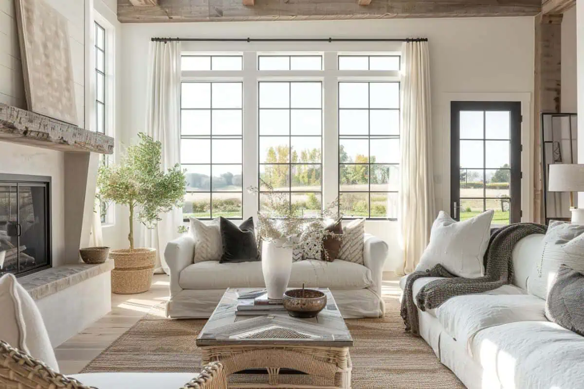 25 Chic Modern Farmhouse Living Rooms - Restore Decor & More