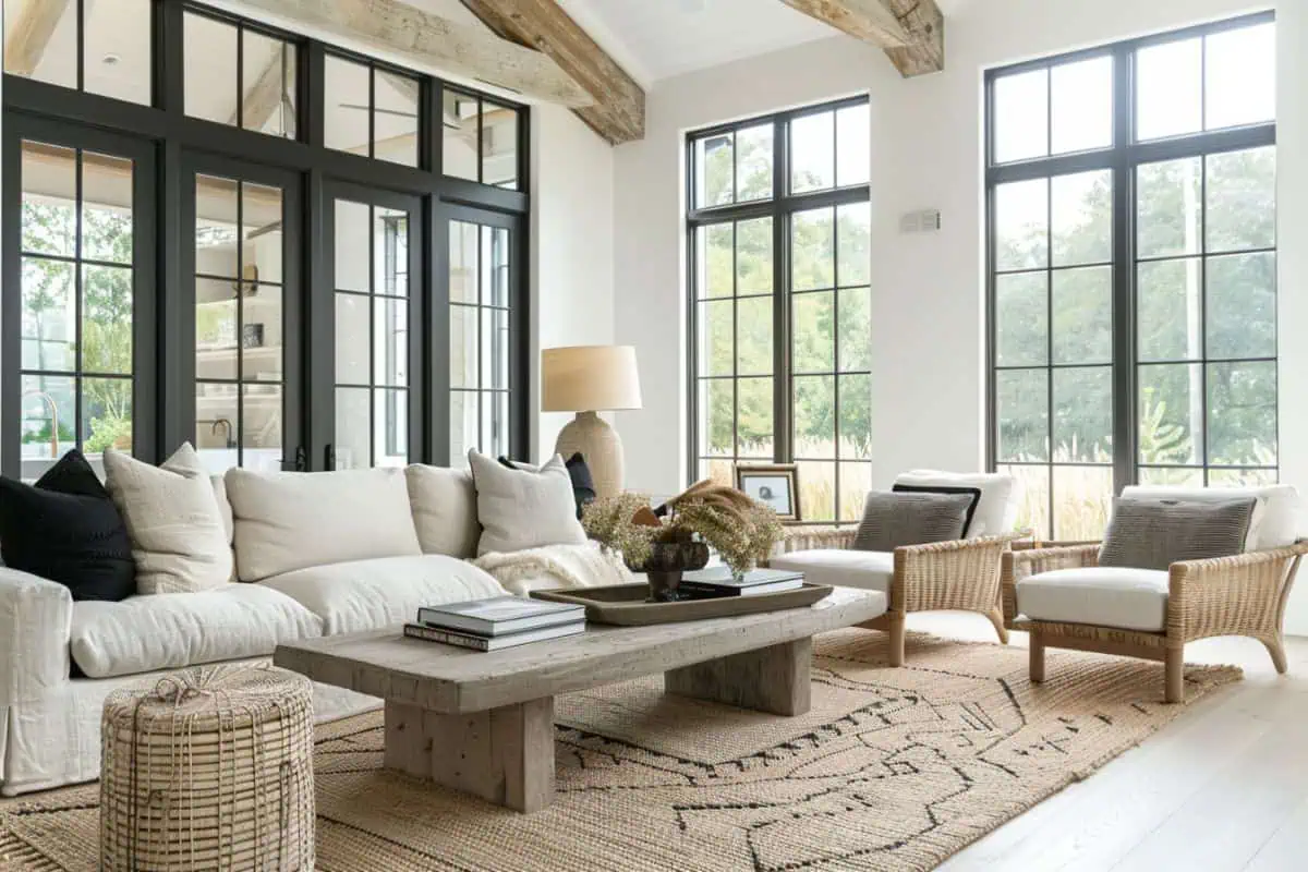 25 Chic Modern Farmhouse Living Rooms - Restore Decor & More