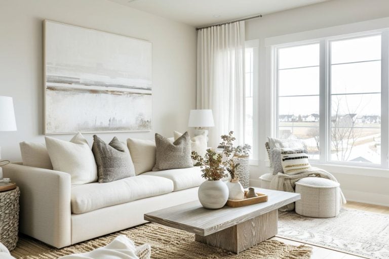 40 Stunning Neutral Living Room Designs
