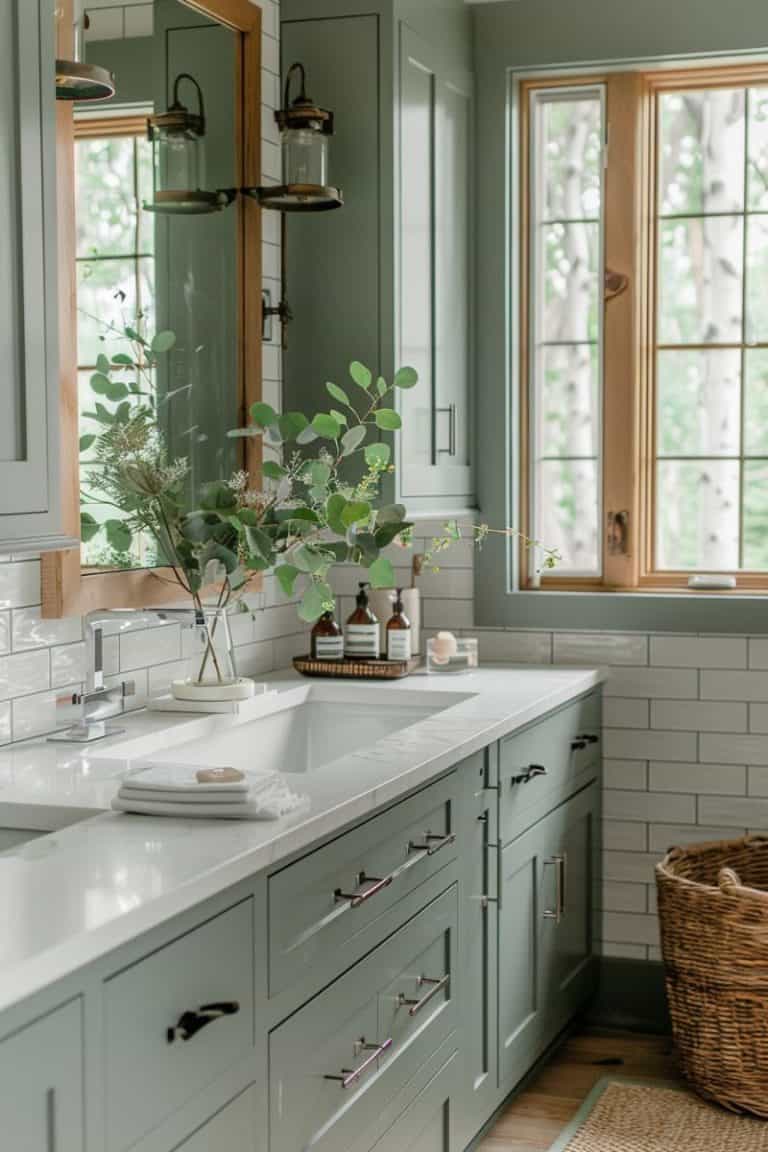 28 Inspiring Farmhouse Bathrooms - Restore Decor & More