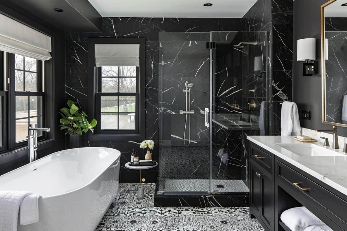 You Won’t Believe These Gorgeous Black & White Bathroom Designs! - Restore Decor & More