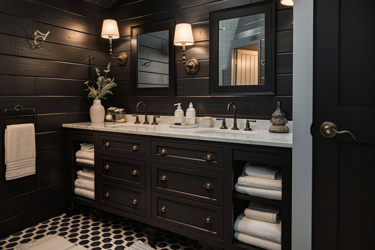 You Won’t Believe These Gorgeous Black & White Bathroom Designs! - Restore Decor & More
