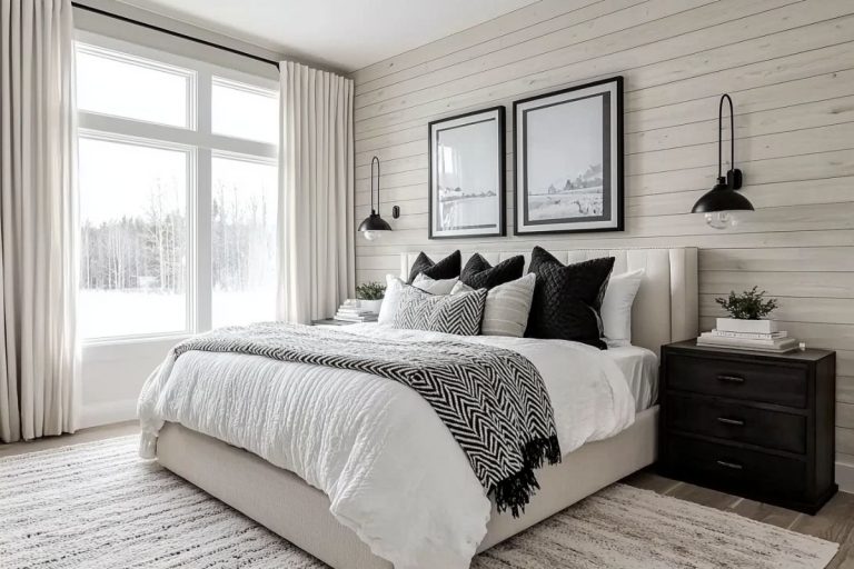 Picture of 25+ Cozy Black & White Bedroom Ideas You’ll Love - Restore Decor & More