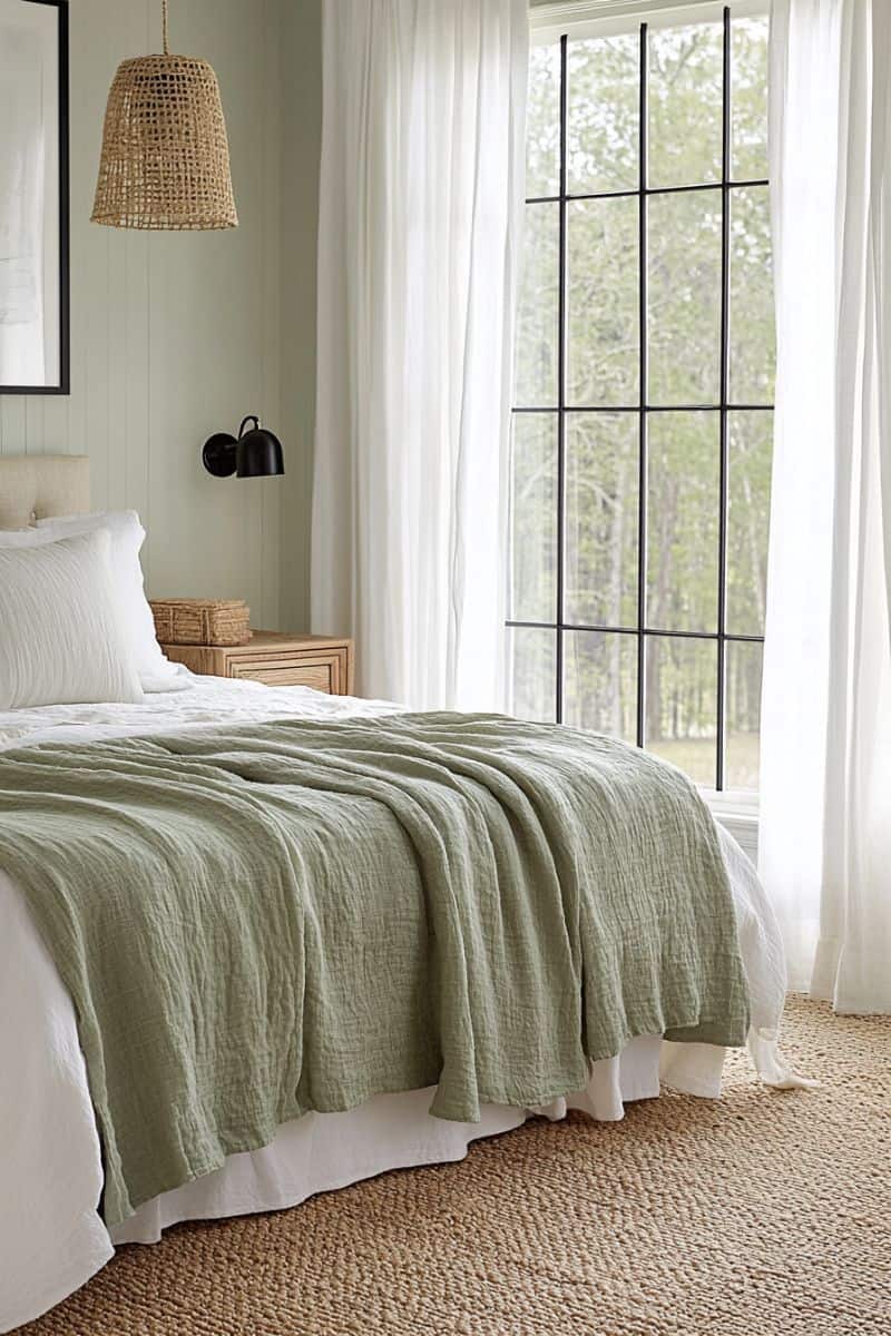 30+ Sage Green Bedrooms That Bring Ultimate Relaxation - Restore Decor ...