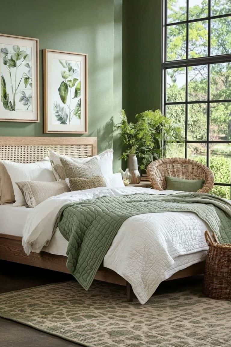 30+ Sage Green Bedrooms That Bring Ultimate Relaxation - Restore Decor ...