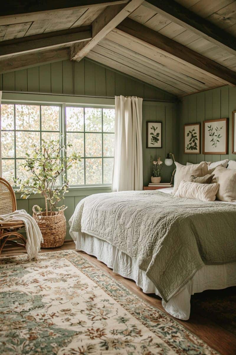 30+ Sage Green Bedrooms That Bring Ultimate Relaxation - Restore Decor ...