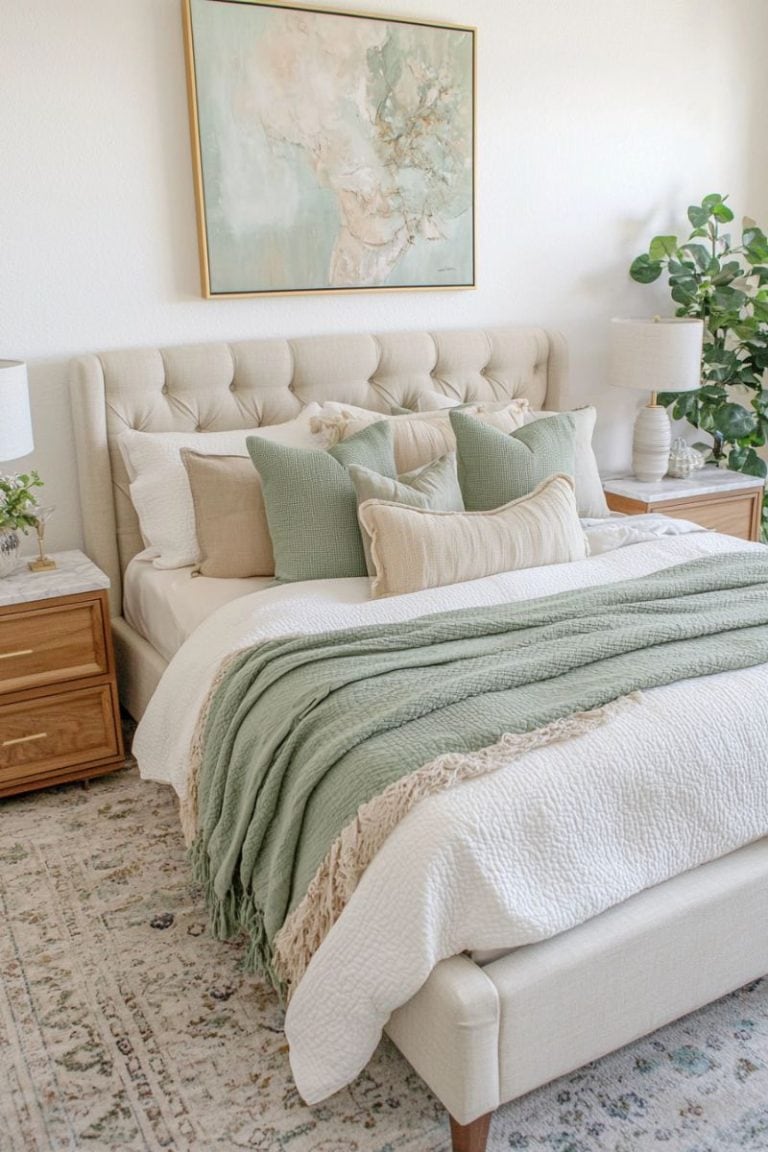 30+ Sage Green Bedrooms That Bring Ultimate Relaxation - Restore Decor ...