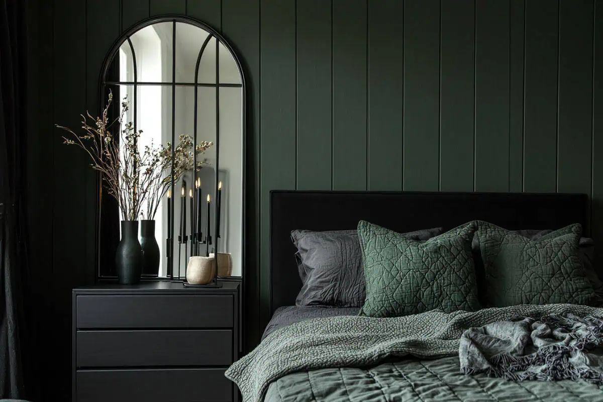 25+ Dark Green Bedrooms That Are Cozy and Chic Restore Decor & More