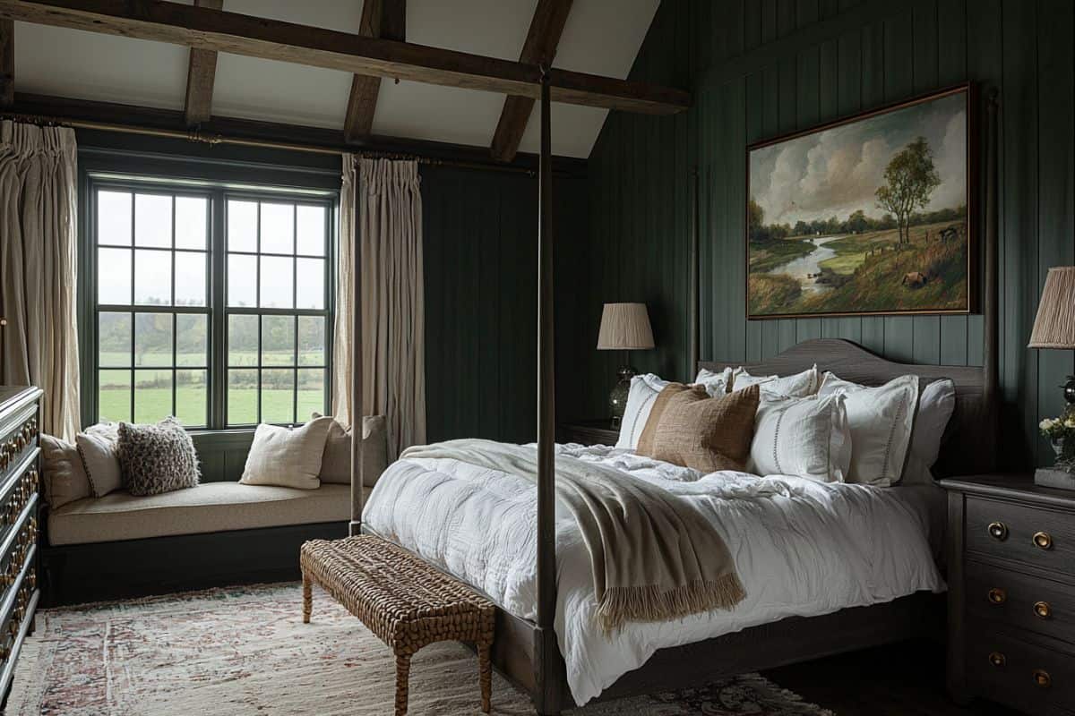 25+ Dark Green Bedrooms That Are Cozy and Chic - Restore Decor & More