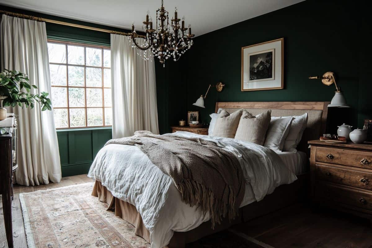 25+ Dark Green Bedrooms That Are Cozy and Chic - Restore Decor & More