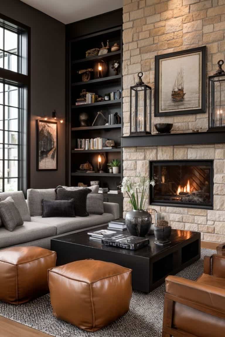 20 Stunning Black & Brown Living Rooms That Will Make You Rethink ...
