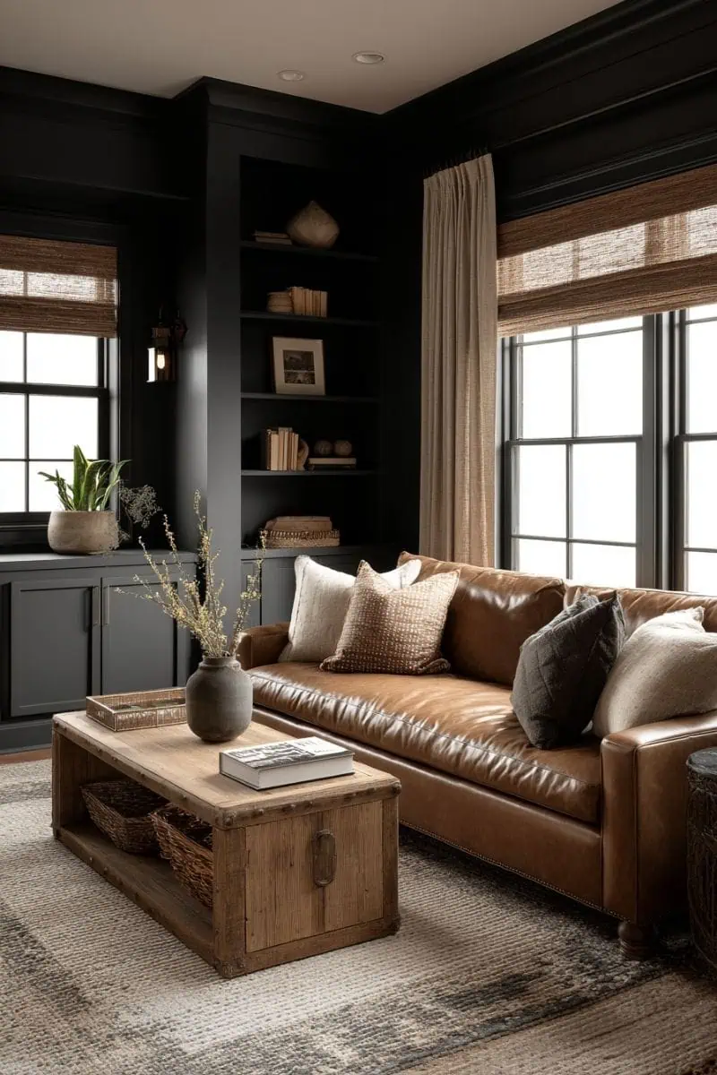 20 Stunning Black & Brown Living Rooms That Will Make You Rethink ...