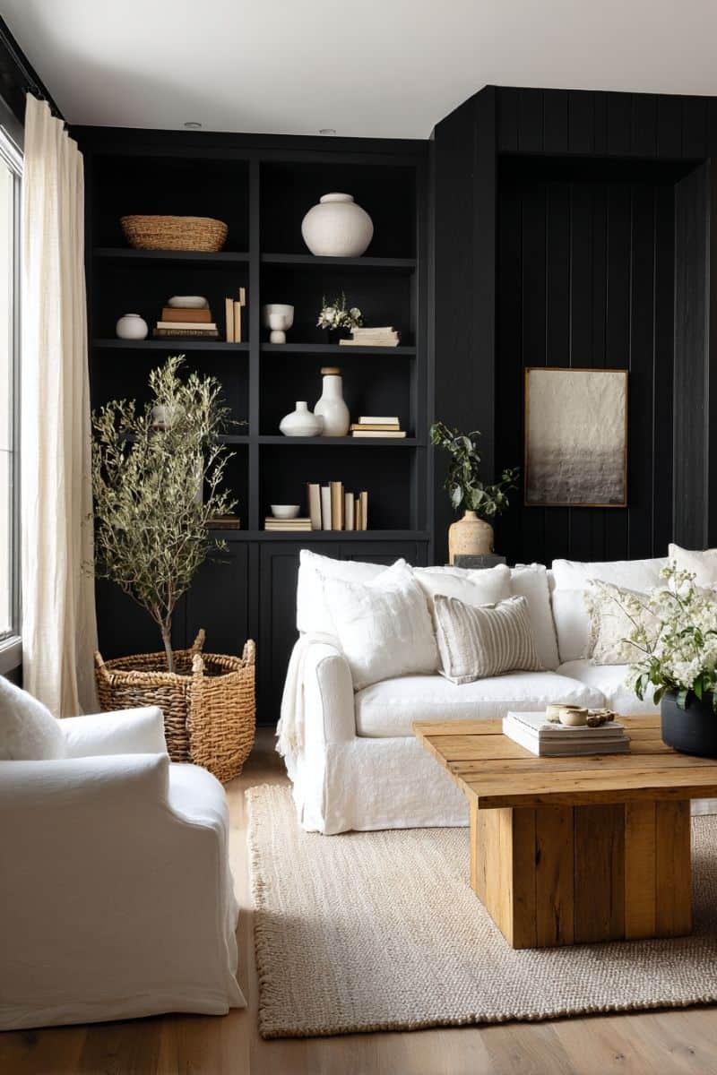 30 Stunning Black & White Living Room Designs - Restore Decor & More