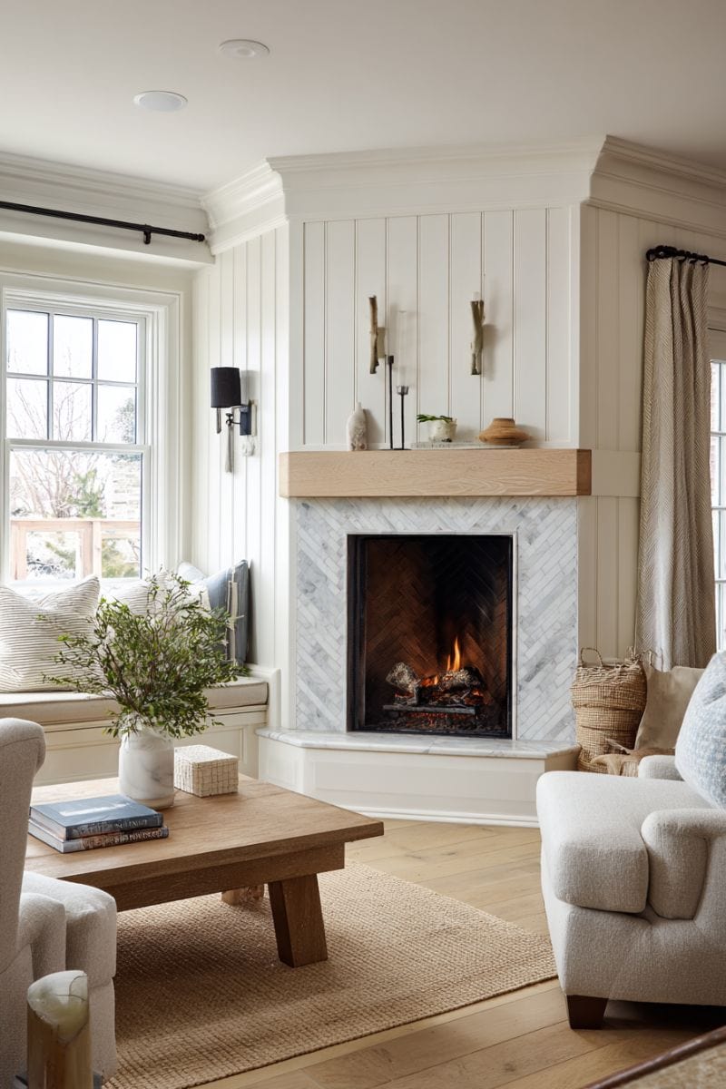 Corner Fireplaces Are Back — 30 Beautiful Ways to Style Yours ...