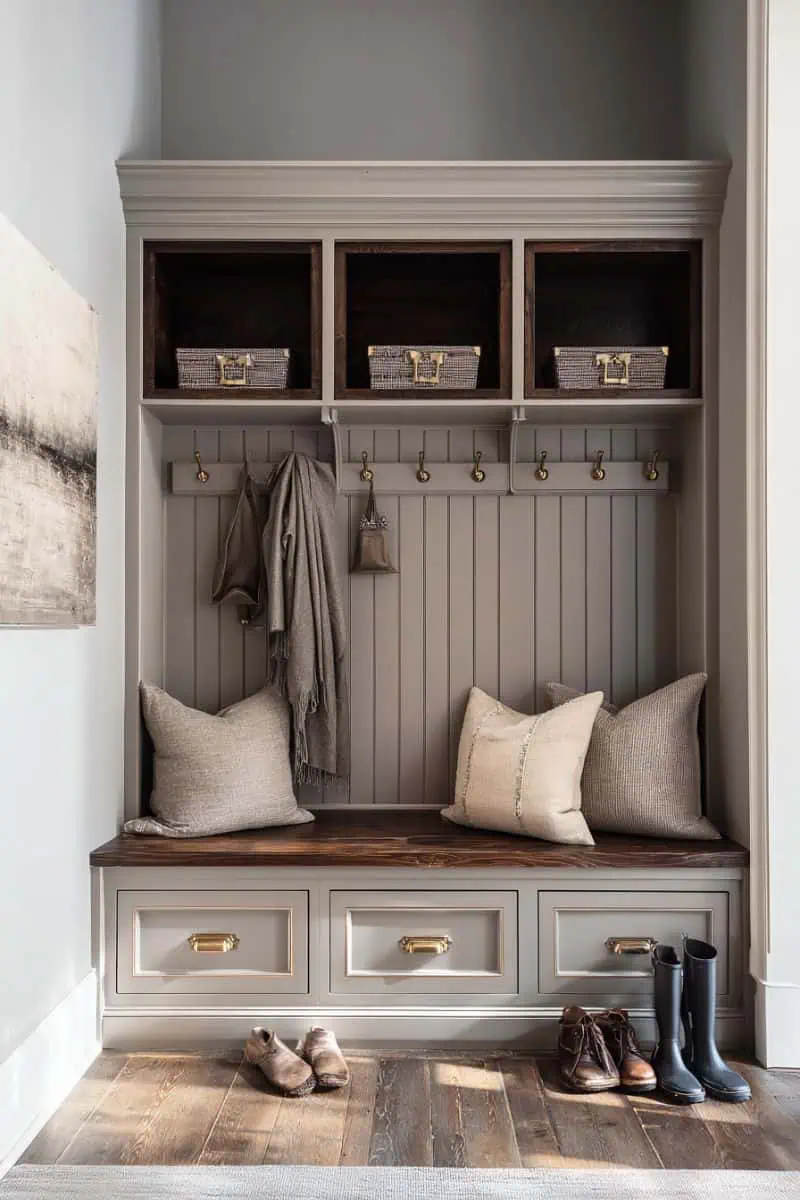 30 Stunning Hall Tree Entryways That Combine Style & Function - Restore ...