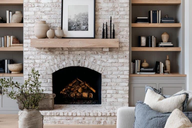 Whitewash Brick Fireplace: 8 Inspiring Tips & Ideas You’ll Love