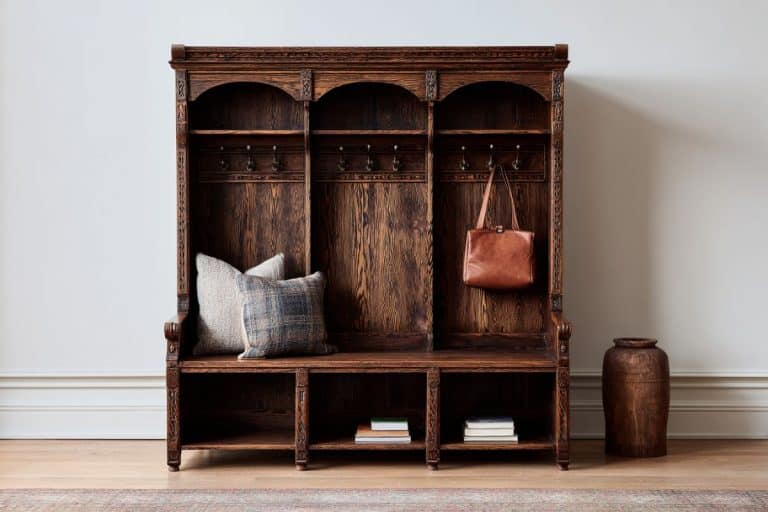30 Stunning Hall Tree Entryways That Combine Style & Function