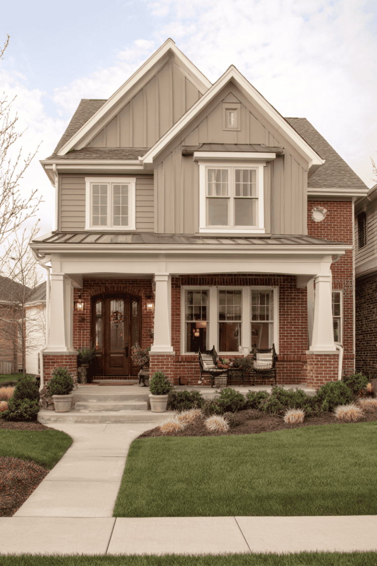 10 Stunning Colors That Go With Red Brick Homes #5 Is a Game-Changer
