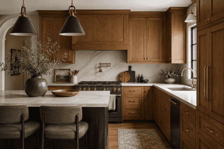 17 Modern Ways to Make Oak Cabinets Look Expensive