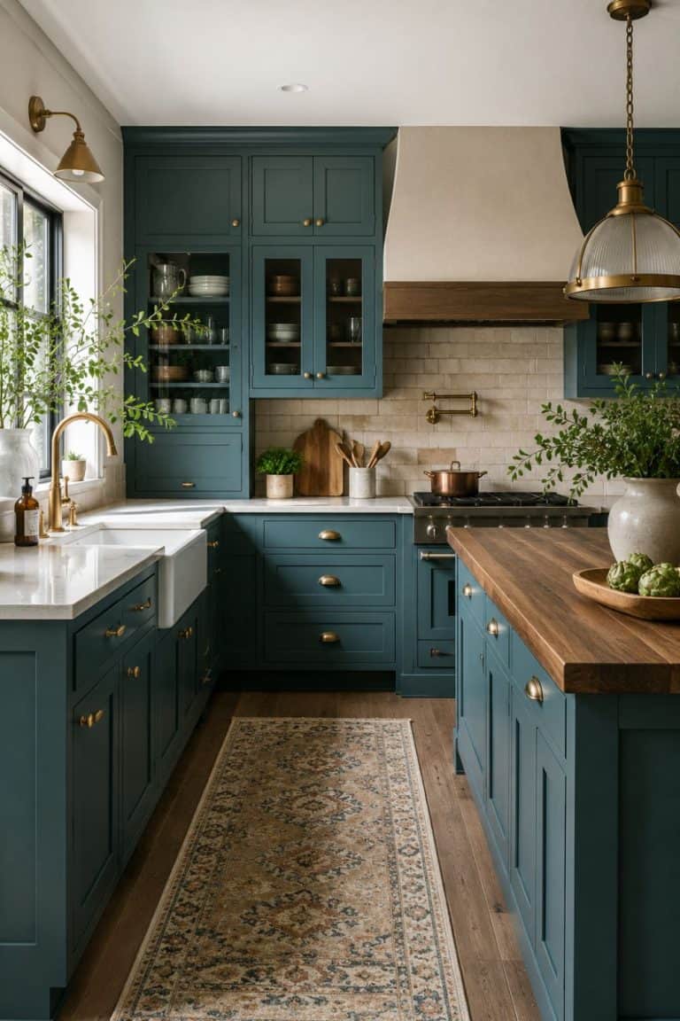 15 Teal Kitchen Cabinet Ideas That Make Your Whole Kitchen Feel Custom